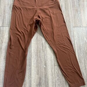 Lululemon Align Ribbed High-Rise Pant in the color Roasted Brown